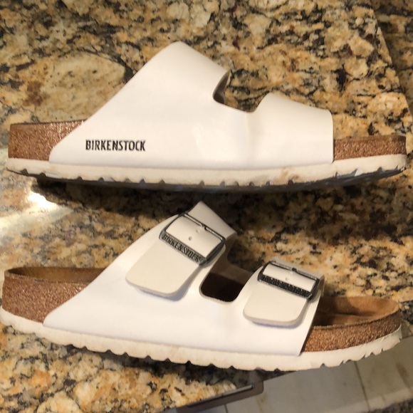 White Birkenstock sandals - Picture 2 of 6